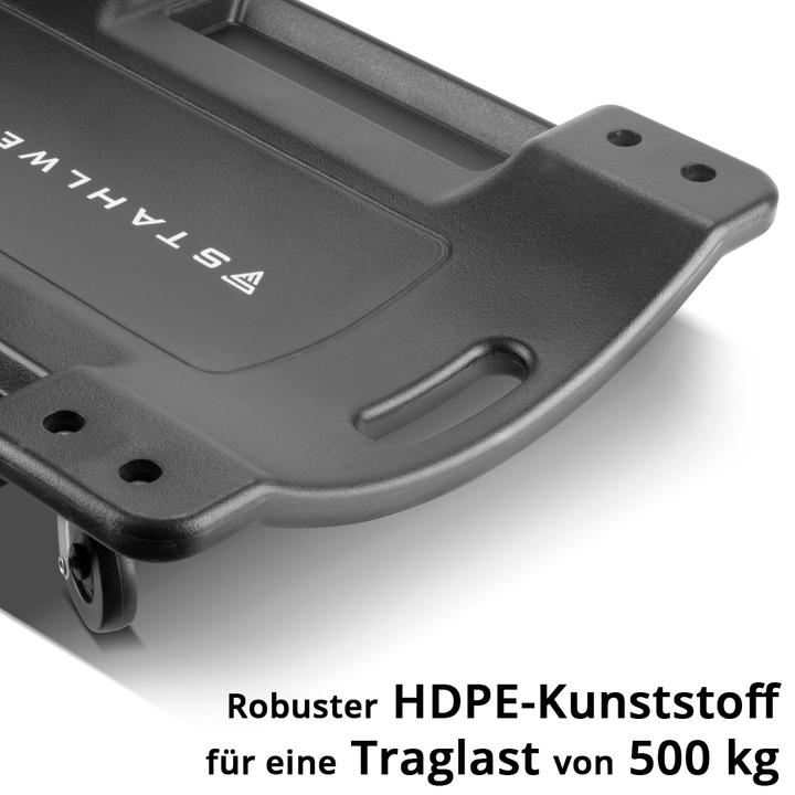 Produktbild Stahlwerk Kfz-Rollbrett XXL RC-40 ST mit 500kg Tragfähigkeit 6 bewegliche Rollen (500 kg)