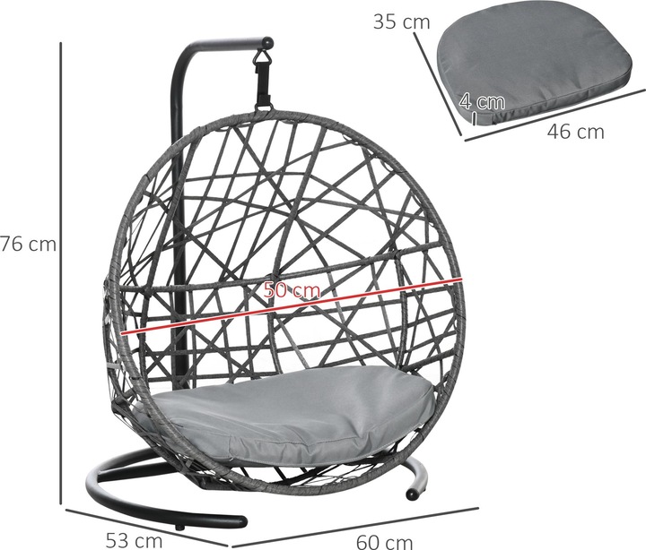 Actual product image PawHut Dog kennel with cushion (Dog house)