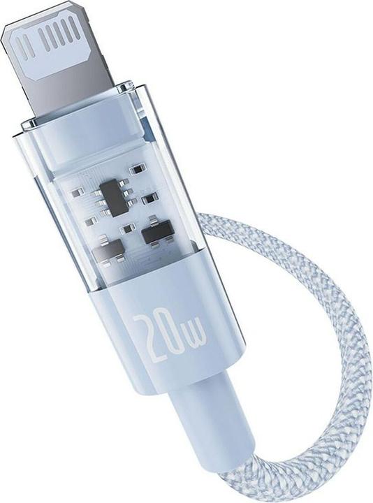 Produktbild Baseus - Data Cable Gem (P10373001311-01) - USB-C to Lightning, Fast Charging 20W, 2m - Galaxy Blue (2 m, USB 3.2 Gen 1, 20 W)