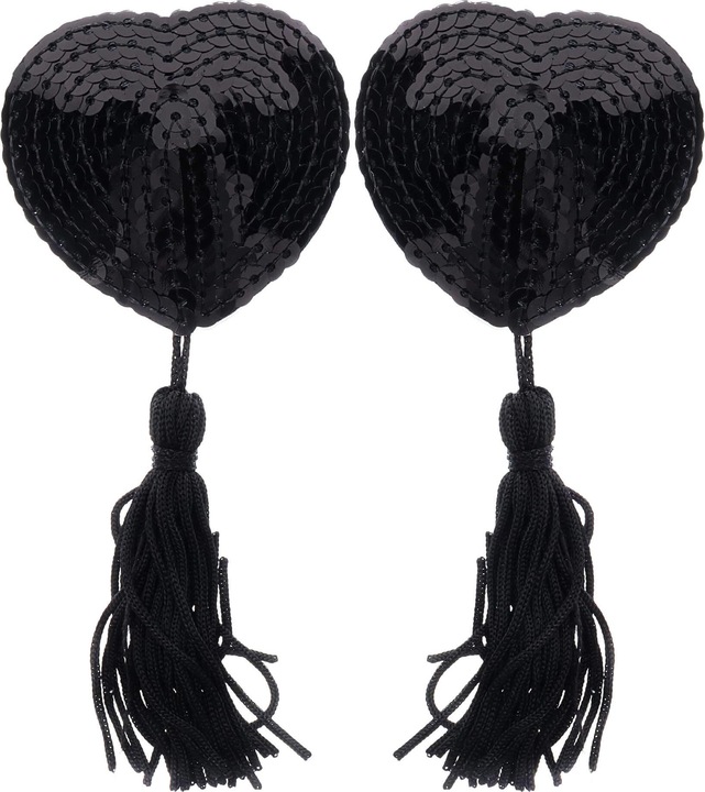 Chili Rose Nipple Tassels black