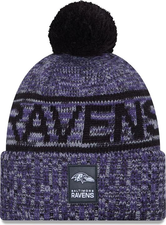 Image du produit New Era Bommel Wintermütze Sideline Baltimore Ravens (Taille unique)