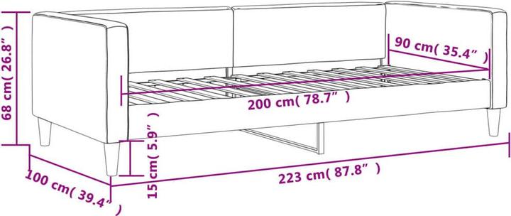 Produktbild vidaXL Tagesbett