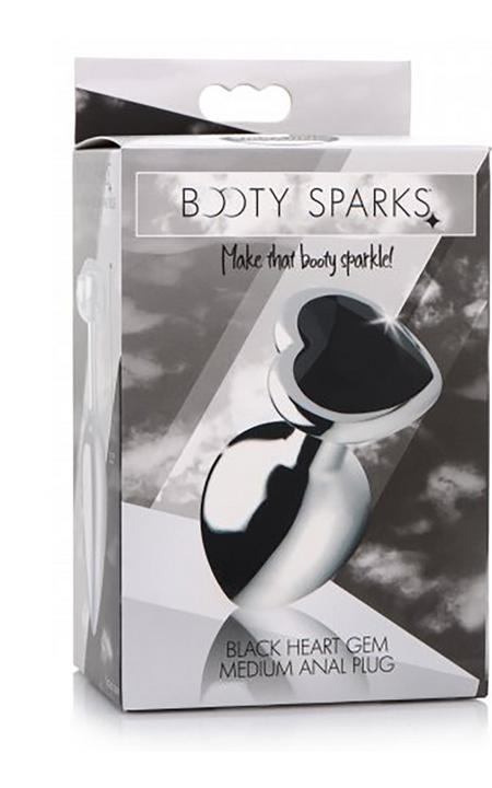 Produktbild XR Brands BS Black Heart Gem Anal Plug - Medium