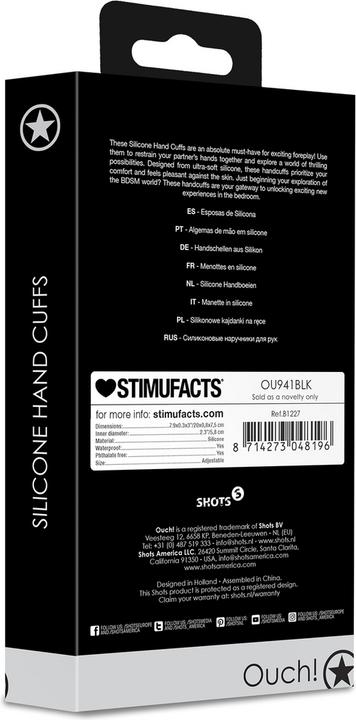 Produktbild Ouch! Silicone Hand Cuffs