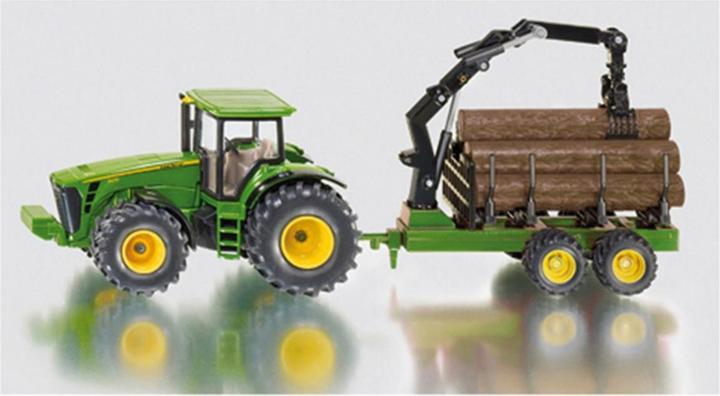 Actual product image Siku 1954 Tractor with trunk trailer 01:50