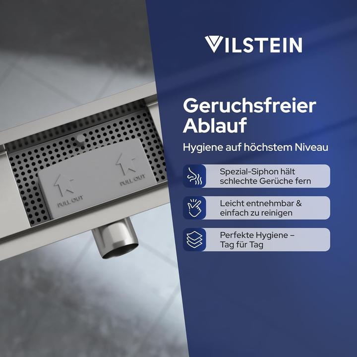 Image du produit Vilstein Duschrinne Komplettset (1200 mm)