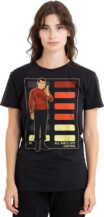 Actual product image Unisex Adult All She's Got Captain T-Shirt (L)