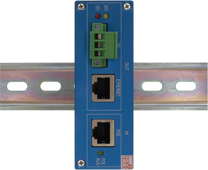 Actual product image Exsys Ethernt PoE++ Splitter 10/100/1000M 802.3bt,24VDC/2A/48W (PoE Splitter)
