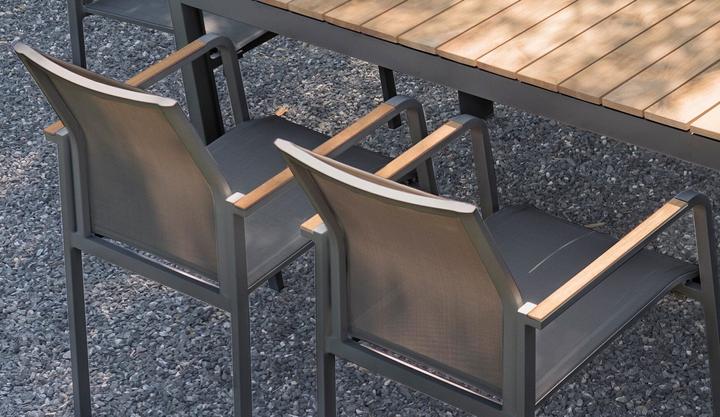 Actual product image Zebra Garden furniture series BEE BEE armchair light grey