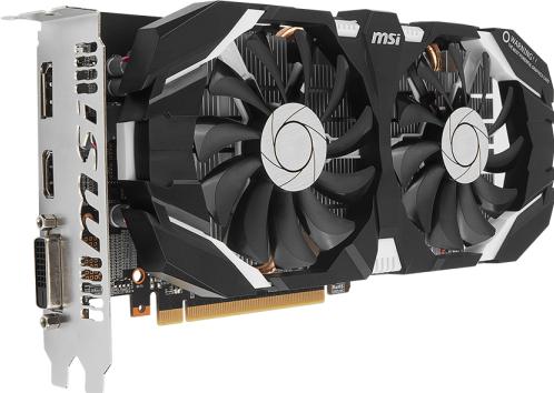 Actual product image MSI GeForce GTX 1060 6GT OC (6 GB)