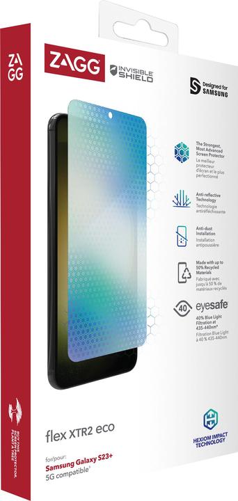 Produktbild InvisibleShield Glass VisionGuard Flex XTR2 200310895 Samsung Galaxy S23+ (1 Stück, Samsung Galaxy S21)