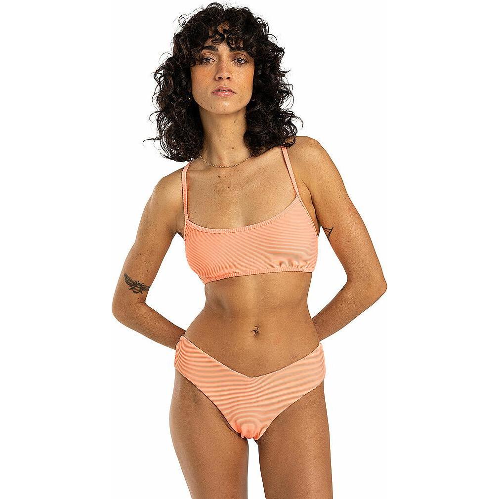 Billabong, Damen, Bikini, Women's Tanlines Lace Up Trilet, Orange, (10)