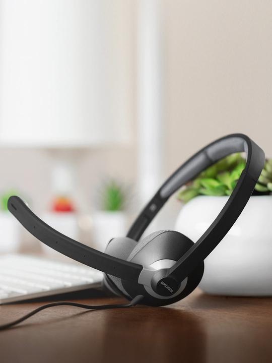 Image du produit Koss CS300 Casques de communication USB, supra-auriculaires, filaires, microphone, noir (Filaire, USB-A)