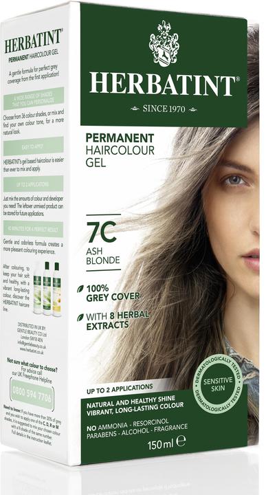 Herbatint Gel colorant pour cheveux 7C blond cendré (7C Frêne blond)