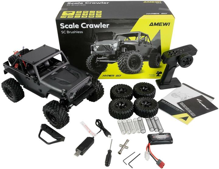 Actual product image Amewi Scale Crawler Hyper Go SC 1:12 RTR Antrazit (RTR Ready-to-Run)