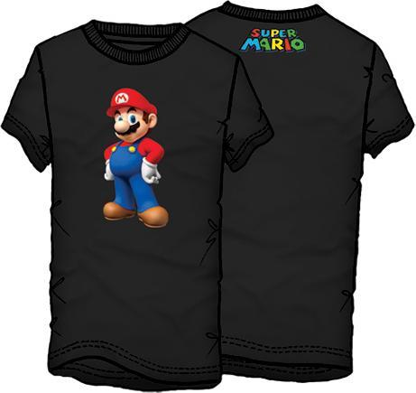 Immagine prodotto Super Mario Bros. Maglietta Supermario Uomo - Nero - xl (XX Large) (XL)