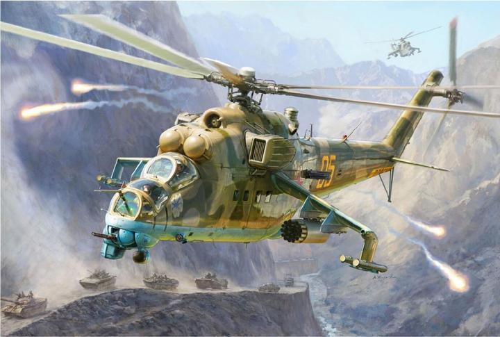 Actual product image 1:48 MIL Mi-24V/VP(HIND)Combat Helicopt.