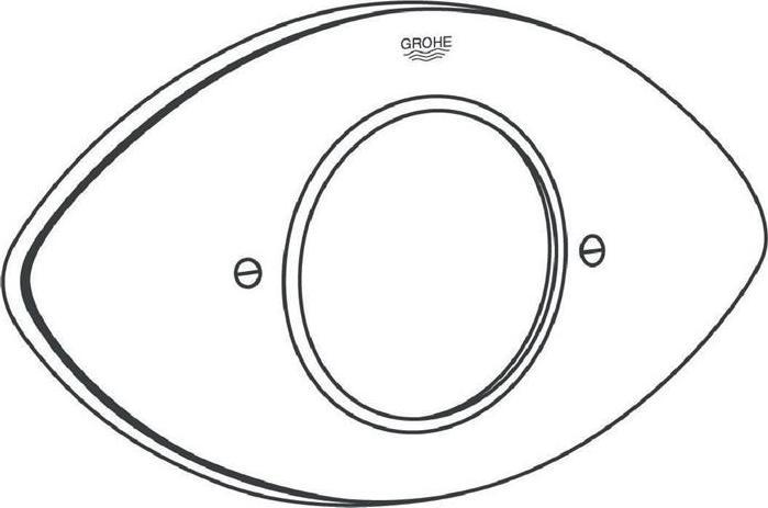 Actual product image Grohe Rosette for GROTHERM XL DN32 GROTHERM XL UP-Mont chr chrome