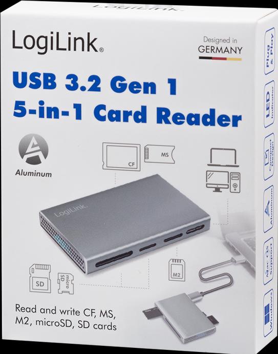 Actual product image LogiLink CR0048 (USB-C 3.2 Gen 1)