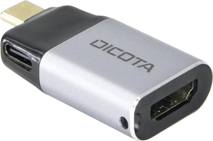 Immagine prodotto Dicota Mini adattatore da USB-C a HDMI con PD (4k/100W) argento (HDMI, USB-C, 1.15 cm)