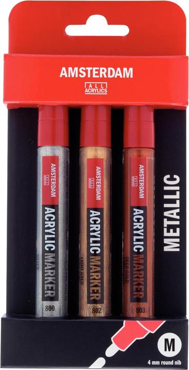Amsterdam Acrylmarker Metallic Set 3 Stück (3x)