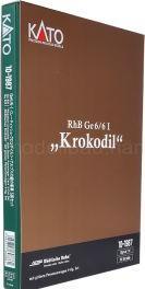 Actual product image Kato RhB Personenzug E-Lok Ge 6/6 I Krokodil + 3 PW + 1 Gepäckwagen (Track H0)