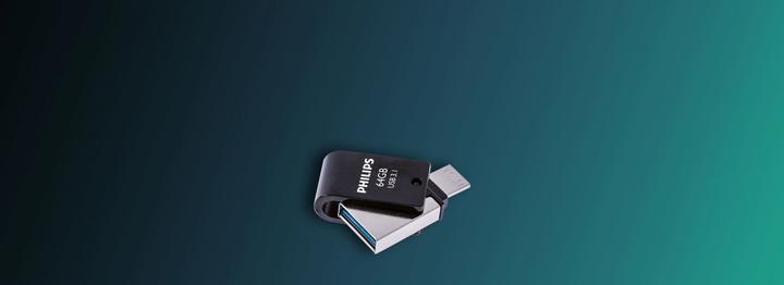 Actual product image Philips FM64DC152B/00 (64 GB, USB-A, USB-C)