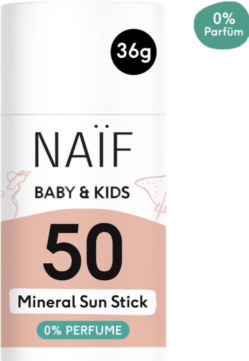 Image du produit Naïf Stick de protection solaire (Stick solaire, SPF 50, 36 g)