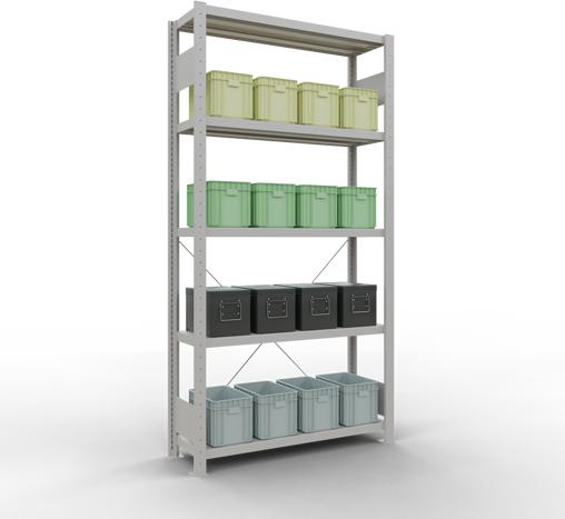 Actual product image Schulte Lagertechnik MULTIplus250 basic racking system with cross braces