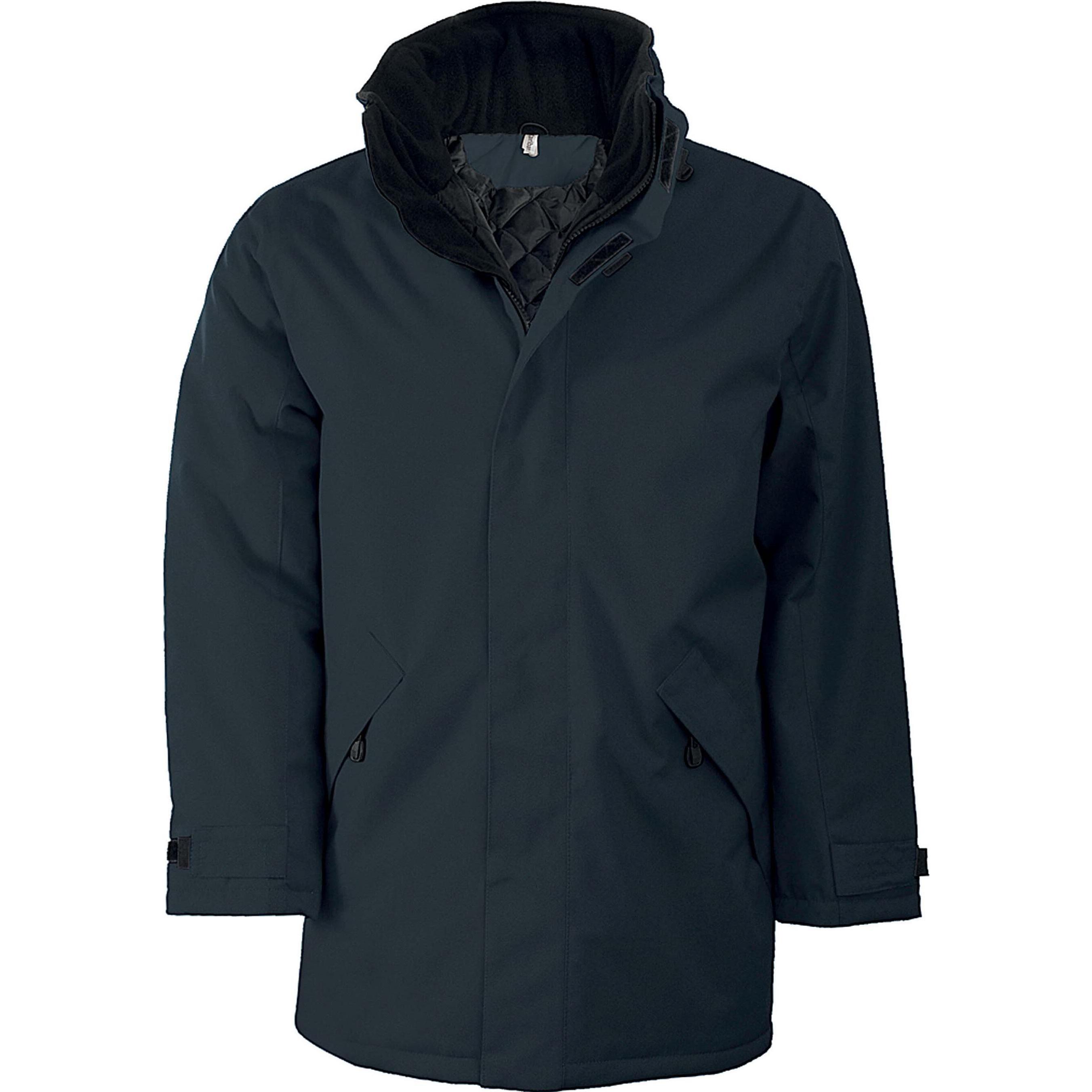 Kariban, Herren, Jacke, parka doublure matelassée (XXL), Grau, XXL