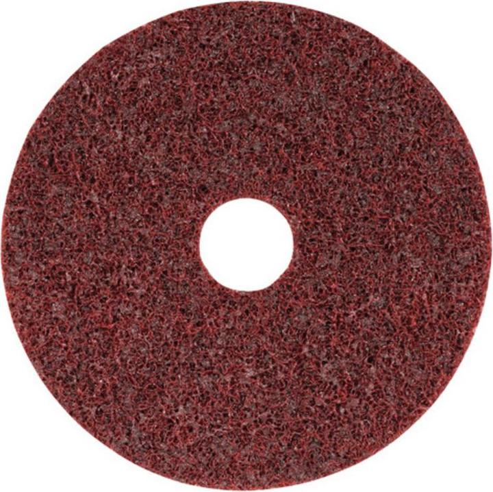 Actual product image 3M Non-woven abrasive disc Scotch Brite SC-DH dm 178 mm medium red with centring (180)