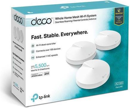 Productafbeelding TP-Link Deco M5 Dualband WLAN Mesh Set van 3 (AC1300)