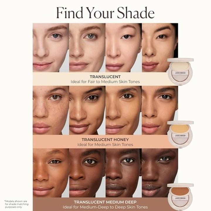 Actual product image Laura Mercier Powder Translucent Pressed Setting Powder Ultra-Blur Translucent Medium Deep / 6,5 g (Medium Deep, Translucent)