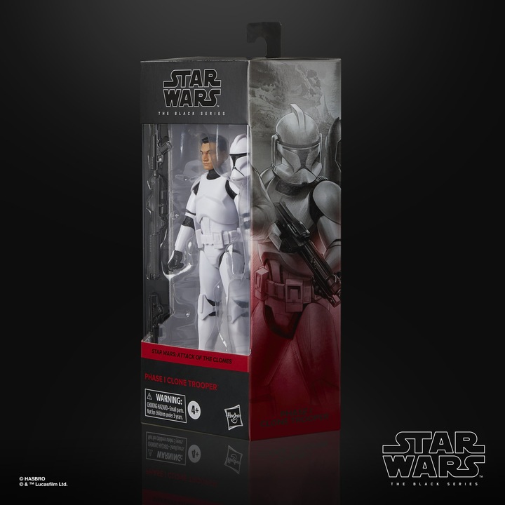 Productafbeelding Hasbro Star Wars Episode II Black Series beeldje Phase I Clone Trooper 15 cm