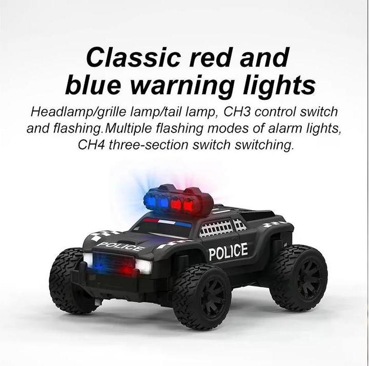 Produktbild Turbo Racing Micro Monster Truck C82, Police, RTR, 1:76 (RTR Ready-to-Run)