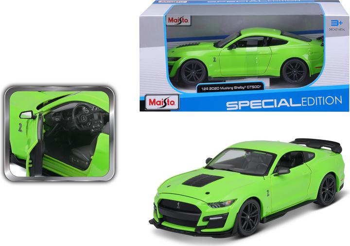 Actual product image Maisto Mustang Shelby GT500 2020 1/24 green