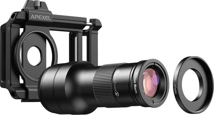 Actual product image Apexel HD Handheld Smartphone 2 in 1 Lens Kit TeleMacro