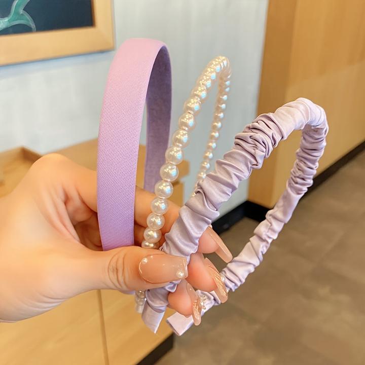 Immagine prodotto Activity Board 3pcs gemischten Stil Haarband frisch neu, Perle Stirnband