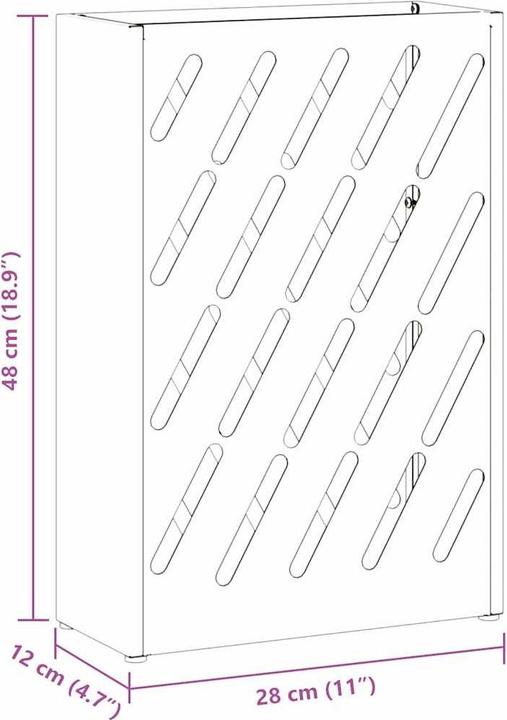 Immagine prodotto vidaXL Portaombrelli (28 x 12 x 41 cm)