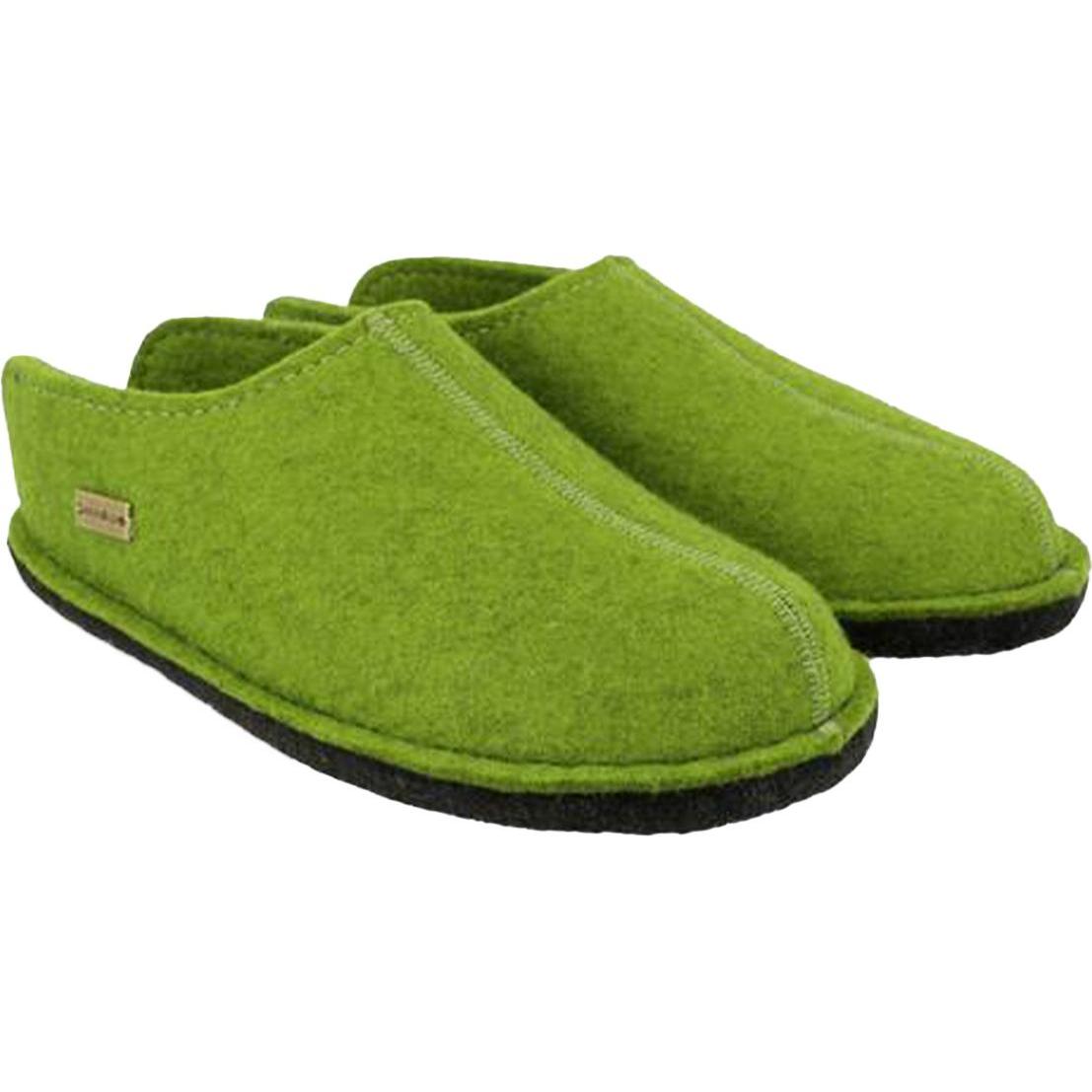 Haflinger, Damen, Hausschuhe, Smily, Grün, (46)