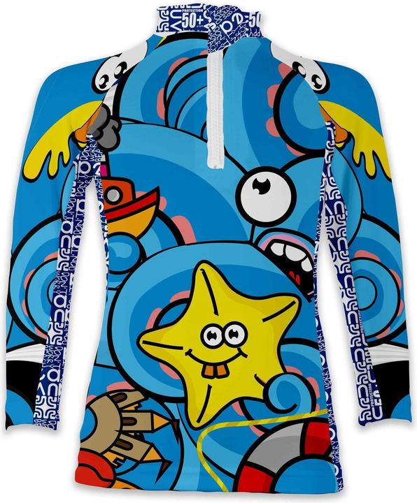 Produktbild Uvea Kinder UV Badeshirt arm Biarritz petite pieuvre (68, 74)
