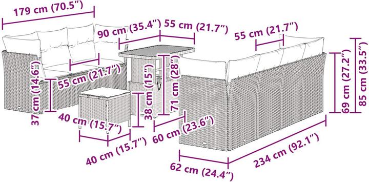 Produktbild vidaXL Zoie