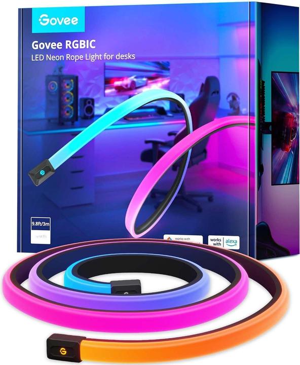 Govee LED Stripe Néon Gaming Table (RGBIC, 300 cm, Intérieur)