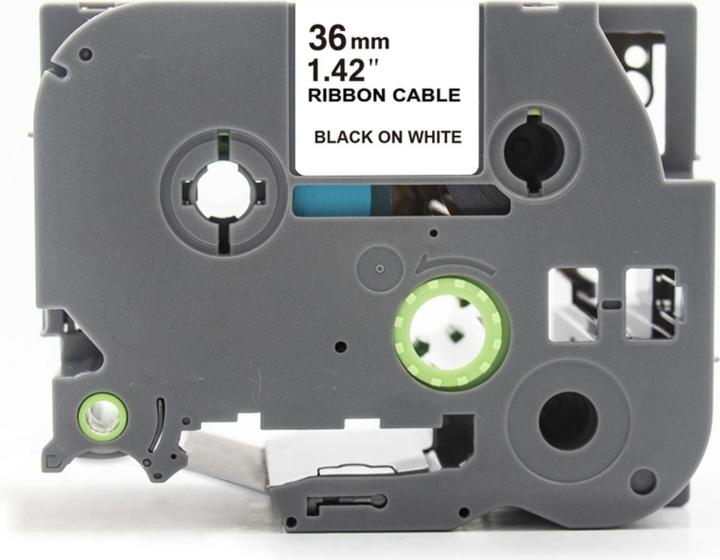 Produktbild Hermex Alternatives Etikettenband zu Brother TZe-FX261 Beschriftungsband (3.60 cm, Schwarz, Weiss)