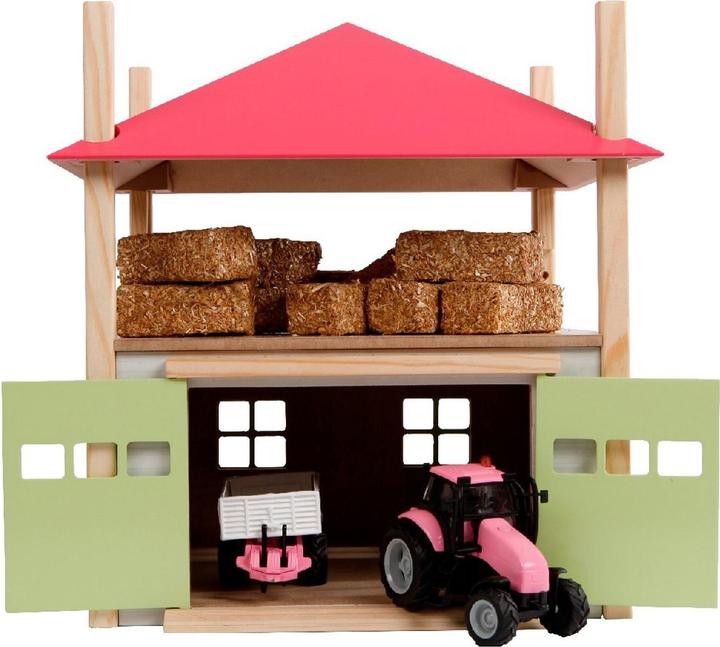Produktbild Kids Globe Farming Holz Heuhaufen mit Lagerung 1:32 - Pink
