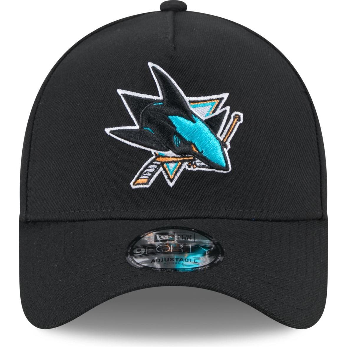 Thumbnail - New Era, Herren, Cap, 9Forty A-Frame Cap - NHL San Jose Sharks schwarz, Schwarz, (One Size)