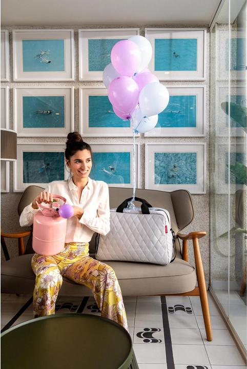 Produktbild reisenthel Reisetasche Duffelbag M Rhombus 38 l, Hellgrau (38 l)