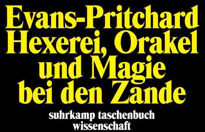 Produktbild Hexerei, Orakel und Magie bei den Zande (Deutsch, 1988)