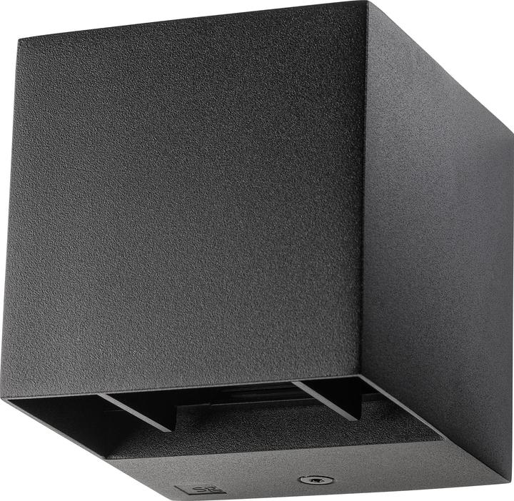 Productafbeelding Sg Armaturen Wandlamp ARTES Mini sw 641747 8W 380lm 3000K dimbaar IP44 86x100mm (380 lm, IP44)