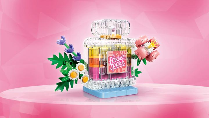 Produktbild LEGO Parfümflasche mit Blumendeko